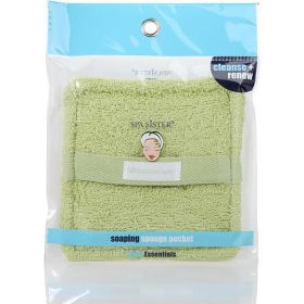 SPA ACCESSORIES by Spa Accessories TERRY SOAPING SPONGE POCKET (GREEN)