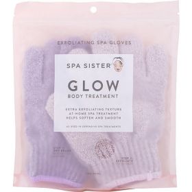 SPA ACCESSORIES by Spa Accessories SPA SISTER TWIN EXFOLIATING GLOVES TREATMENT (VIOLET & LAVENDER)