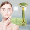 Natural Facial Massager Face Roller Gua Sha Scraper Double Heads Jade Stone Roller Skin Care Rose Quartz Massage for Face Body