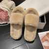 furry house slippers winter for women 2022 trend Soft warm fur fluffy slippers women flat indoor home korean shoes Plus Size 42