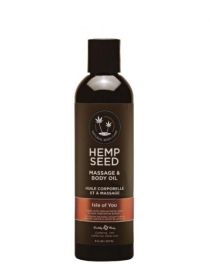 Earthly Body Hemp Massage Oil Isle Of You 8oz (SKU: EBMAS052)