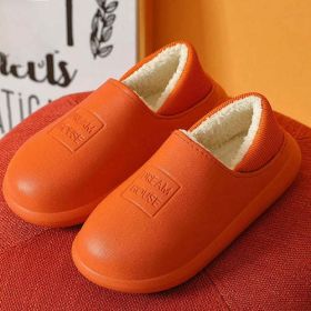 Women Slippers Winter Waterproof Non-slip Plus Warm Indoor Shoes (size: CN38-39?fit37-38))