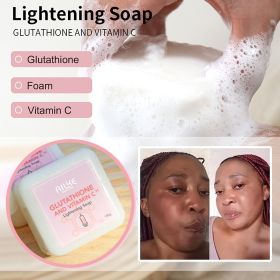 AILKE Glutathione & Vitamin C Kit, With Brightening Lotion, Moisturizing Cream, Lightening Soap, Spa Oil, Glowing Body Cream (Color: Lightening Soap)