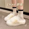 Winter Fur Slippers Woman Ladies Warm Home Slippers Winter For Women Comfortable Fluffy Room Indoor House Plush Shoe 2022 Korean