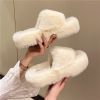 Winter Fur Slippers Woman Ladies Warm Home Slippers Winter For Women Comfortable Fluffy Room Indoor House Plush Shoe 2022 Korean