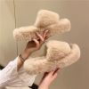 Winter Fur Slippers Woman Ladies Warm Home Slippers Winter For Women Comfortable Fluffy Room Indoor House Plush Shoe 2022 Korean