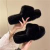 Winter Fur Slippers Woman Ladies Warm Home Slippers Winter For Women Comfortable Fluffy Room Indoor House Plush Shoe 2022 Korean